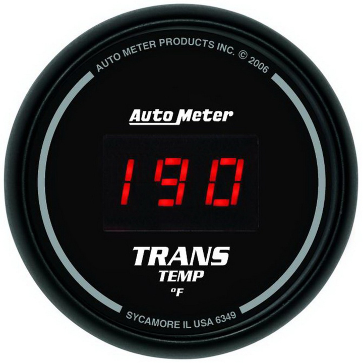 Tempmätare (Växellåda) 52mm 340ºF DIGITAL Svart DIAL W/ RED LED in the group Interior / Gauges / Gauges & Gauge Holders / AutoMeter / All products from Autometer at DDESIGN Scandinavia AB (atm6349)