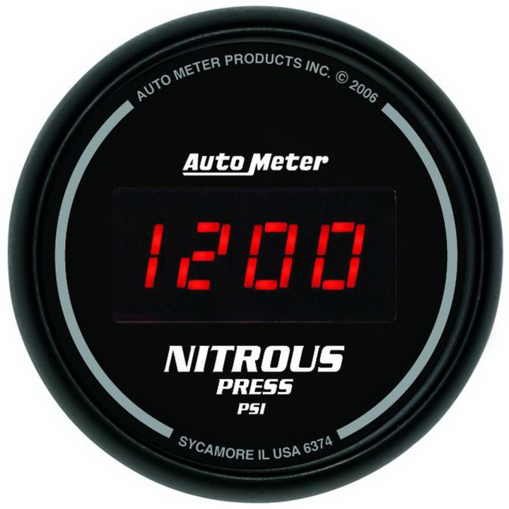 Bränsletrycksmätare 52mm 100PSI DIGITAL Svart DIAL W/ RED LED in the group Interior / Gauges / Gauges & Gauge Holders / AutoMeter / All products from Autometer at DDESIGN Scandinavia AB (atm6363)