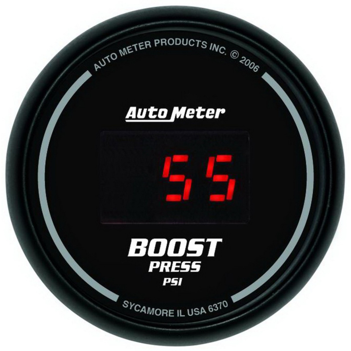 Laddtrycksmätare 52mm 60PSI DIGITAL Svart DIAL W/ RED LED in the group Interior / Gauges / Gauges & Gauge Holders / AutoMeter / All products from Autometer at DDESIGN Scandinavia AB (atm6370)