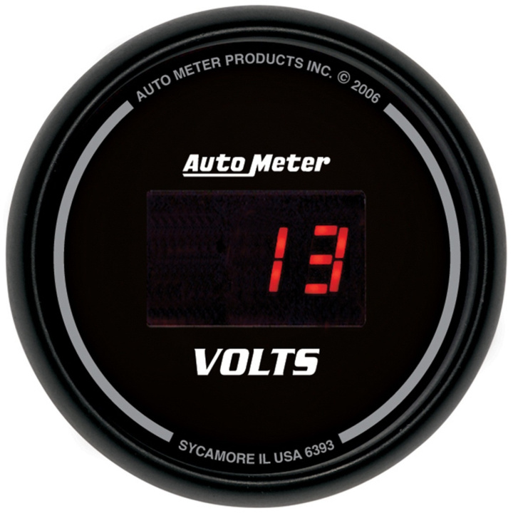 Voltmätare 52mm 18V DIGITAL Svart DIAL W/ RED LED in the group Interior / Gauges / Gauges & Gauge Holders / AutoMeter / All products from Autometer at DDESIGN Scandinavia AB (atm6393)