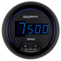 Varvräknare 87mm 10K RPM IN-DASH DIGITAL Svart DIAL W/ Blå LED