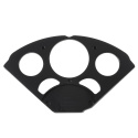 DASH INSERT CHEVY 55-56 1 X 3-1/8\'\' & 4 X 2-1/16\'\' SR BEZEL BLACK Autometer