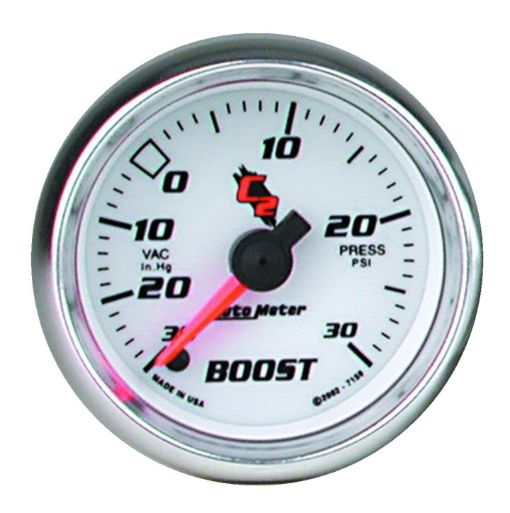 Laddtrycksmätare 52mm 30INHG-30PSI (Digital Stepper-motor) C2 in the group Interior / Gauges / Gauges & Gauge Holders / AutoMeter / All products from Autometer at DDESIGN Scandinavia AB (atm7159)