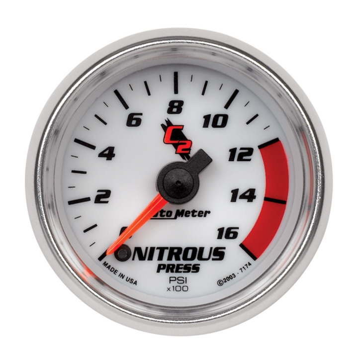 Lustgasmätare (Tryck) 52mm 1600PSI (Digital Stepper-motor) C2 in the group Interior / Gauges / Gauges & Gauge Holders / AutoMeter / All products from Autometer at DDESIGN Scandinavia AB (atm7174)