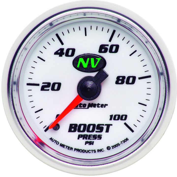 Laddtrycksmätare 52mm 100PSI (Mekanisk) NV in the group Interior / Gauges / Gauges & Gauge Holders / AutoMeter / All products from Autometer at DDESIGN Scandinavia AB (atm7306)