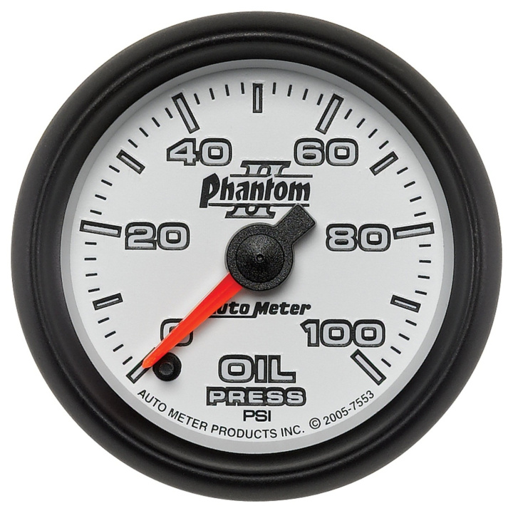 Oljetrycksmätare 52mm 100PSI (Digital Stepper-motor) PHANTOM II in the group Interior / Gauges / Gauges & Gauge Holders / AutoMeter / All products from Autometer at DDESIGN Scandinavia AB (atm7553)