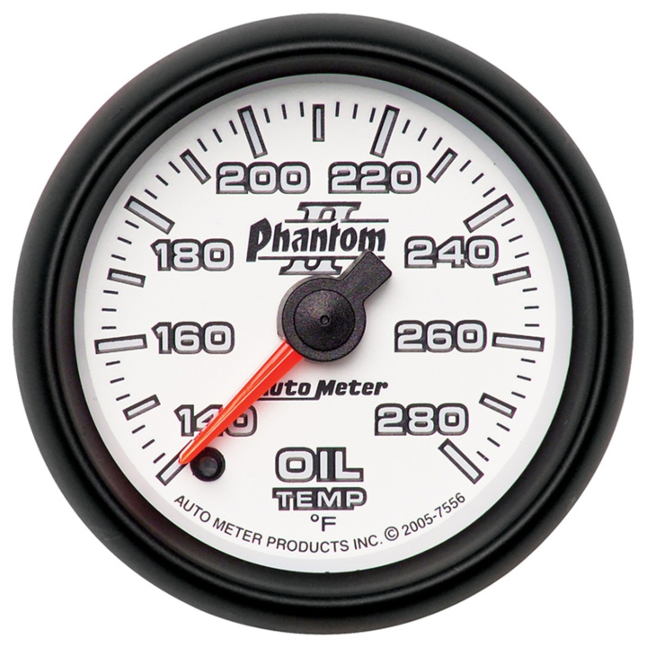 Oljetempmätare 52mm 140-280ºF (Digital Stepper-motor) PHANTOM II in the group Interior / Gauges / Gauges & Gauge Holders / AutoMeter / All products from Autometer at DDESIGN Scandinavia AB (atm7556)