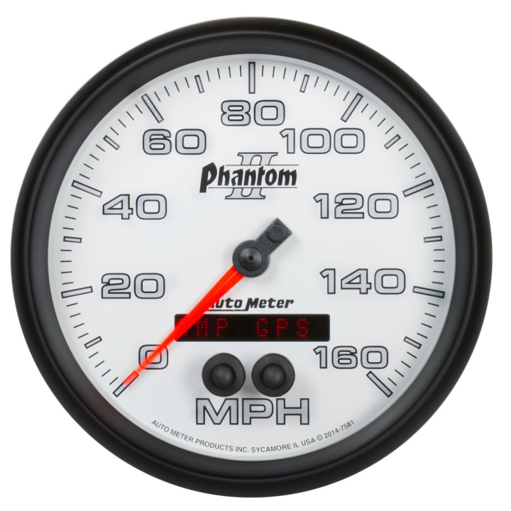 Hastighetsmätare 127mm 160MPH GPS PHANTOM II in the group Interior / Gauges / Gauges & Gauge Holders / AutoMeter / All products from Autometer at DDESIGN Scandinavia AB (atm7581)