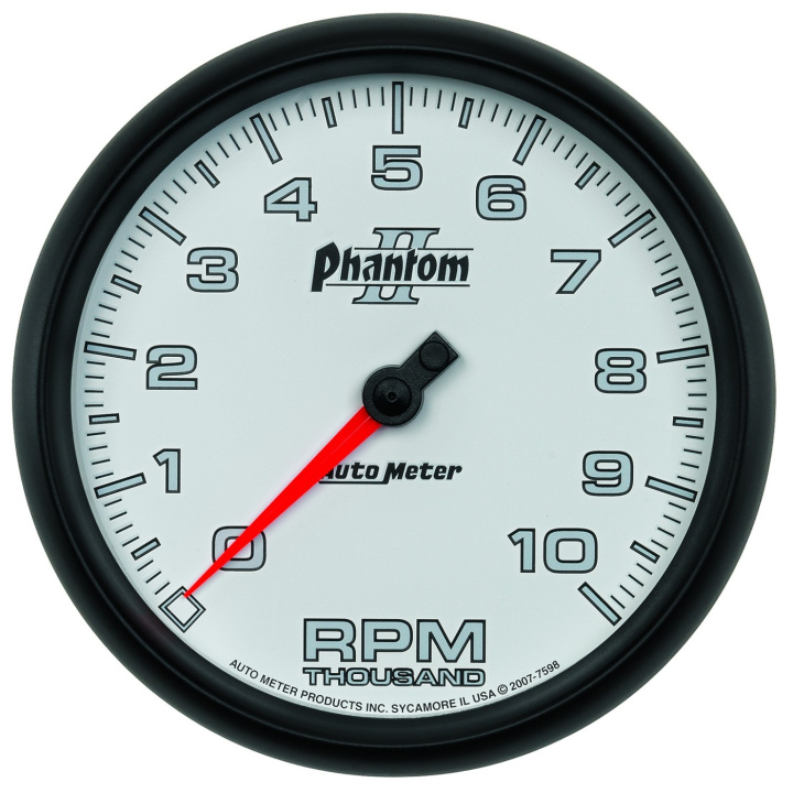 Varvräknare 127mm 10K RPM IN-DASH PHANTOM II in the group Interior / Gauges / Gauges & Gauge Holders / AutoMeter / All products from Autometer at DDESIGN Scandinavia AB (atm7598)