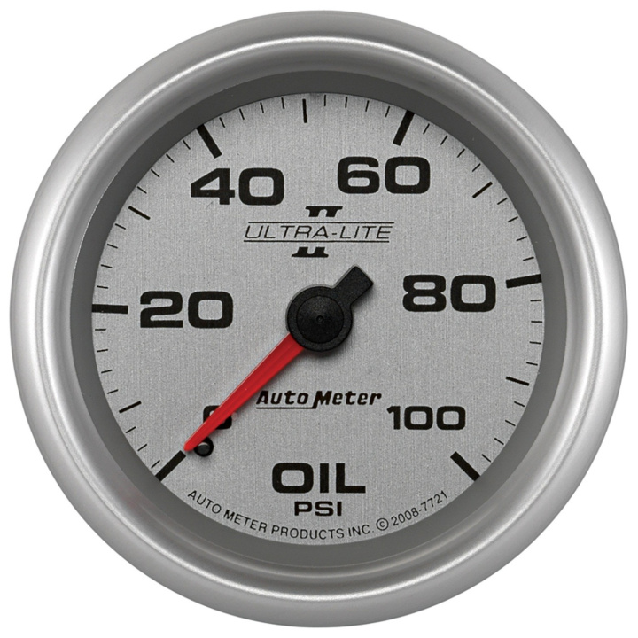 Oljetrycksmätare 66.7mm 100PSI (Mekanisk) ULTRA-LITE II in the group Interior / Gauges / Gauges & Gauge Holders / AutoMeter / All products from Autometer at DDESIGN Scandinavia AB (atm7721)