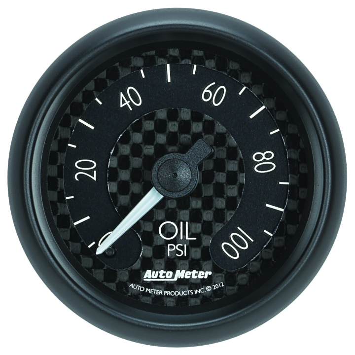 Oljetrycksmätare 52mm 100PSI MECH GT in the group Interior / Gauges / Gauges & Gauge Holders / AutoMeter / All products from Autometer at DDESIGN Scandinavia AB (atm8021)