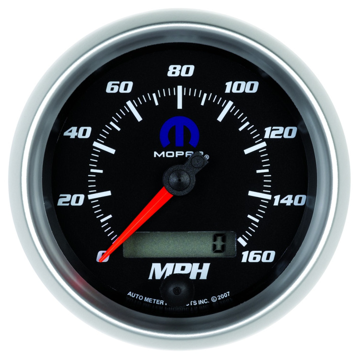 Hastighetsmätare 87mm 160MPH (Elektrisk). Programerbar Svart MOPAR in the group Interior / Gauges / Gauges & Gauge Holders / AutoMeter / All products from Autometer at DDESIGN Scandinavia AB (atm880022)
