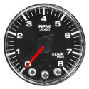 Tachometer 52mm 8K RPM IN-DASH W/ SHIFT LIGHT & PEAK MEM SPEK-PRO