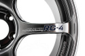 Advan RG-4 18x10 +35 5x114.3 Racing Hyper Black & Ring Wheel