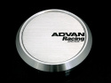 Advan 63mm Flat Centercap - Silver Alumite