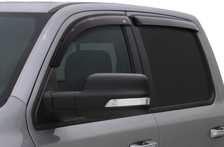RAM 1500 Incl. TRX Crew Cab 2019+ Ventvisor Outside Mount Window Deflectors (4pc) Smoke AVS in the group Select car model / Dodge / Ram 19+ / Styling / Wind deflector at DDESIGN Scandinavia AB (avs94806)