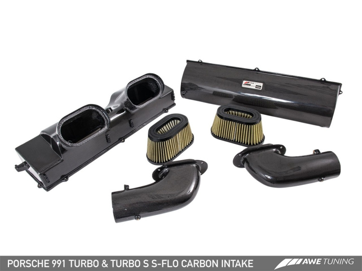 Porsche 991 Turbo and Turbo S S-FLO Carbon Intake AWE Tuning in the group Select car model / Porsche / 991 13-17 / Tuning at DDESIGN Scandinavia AB (awe2660-13040)