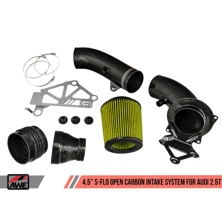 Audi RS3 8V 17+ / TTRS MK3 S-FLO 4.5\'\' Carbon Intake AWE Tuning (Open) in the group Select car model / Audi / TT (8J) 2006-2014 & TT (8S) 2014+ / Tuning / Intake and Air filter at DDESIGN Scandinavia AB (awe2660-15048)