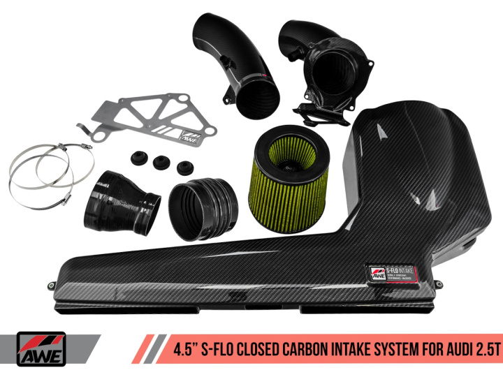 Audi RS3 8V 17+ / TTRS MK3 S-FLO 4.5\'\' Carbon Intake AWE Tuning (Closed) in the group Select car model / Audi / TT (8J) 2006-2014 & TT (8S) 2014+ / Tuning / Intake and Air filter at DDESIGN Scandinavia AB (awe2660-15050)