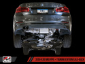 BMW F3X 28i / 30i Touring Edition Axle-back Exhaust, Single Side -- Diamond Black Tips (80mm) AWE Tuning