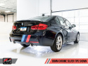 BMW F3X 340i Touring Edition Axle Back Exhaust -- Chrome Silver Tips (90mm) AWE Tuning