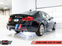 BMW F3X 340i Touring Edition Axle Back Exhaust -- Chrome Silver Tips (102mm) AWE Tuning