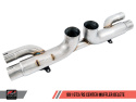 Porsche 991 GT3 / RS Center Muffler Delete -- Chrome Silver Tips AWE Tuning
