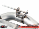 BMW F3X 340i Touring Edition Axle Back Exhaust -- Diamond Black Tips (90mm) AWE Tuning