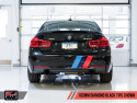 BMW F3X 340i Touring Edition Axle Back Exhaust -- Diamond Black Tips (102mm) AWE Tuning