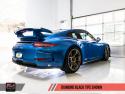 Porsche 991 GT3 / RS Center Muffler Delete -- Diamond Black Tips AWE Tuning