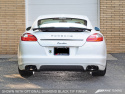 Panamera Turbo Performance Exhaust System Touring Edition Polished Silver Tips AWE Tuning