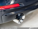 BMW F30 320i Touring Edition Exhaust + Performance Mid Pipe, Single Side -- Chrome Silver Tip (102mm) AWE Tuning