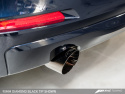 BMW F30 320i Touring Edition Exhaust + Performance Mid Pipe, Single Side -- Diamond Black Tip (90mm) AWE Tuning