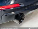 BMW F30 320i Touring Edition Exhaust + Performance Mid Pipe, Single Side -- Diamond Black Tip (102mm) AWE Tuning