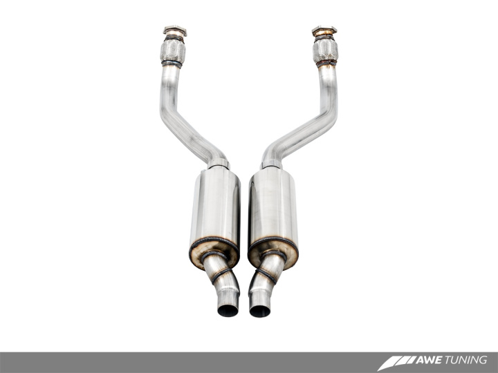 Audi C7 A6 3.0T Touring Edition Exhaust - Dual Outlet, Chrome Silver Tips AWE Tuning in the group Select car model / Audi / A6 - S6 - RS6 (C7) 2011-2018 / Tuning / Exhaust at DDESIGN Scandinavia AB (awe3015-32048)