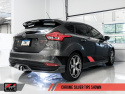 Ford Focus ST Touring Edition Cat-back Exhaust - Non-Resonated - Chrome Silver Tips AWE Tuning