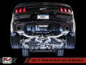 S550 Mustang GT 15-17 Cat-back Exhaust - Touring Edition (Diamond Black Tips) AWE Tuning