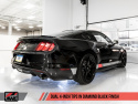 S550 Mustang GT 15-17 Cat-back Exhaust - Touring Edition (Diamond Black Tips) AWE Tuning