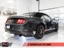 S550 Mustang EcoBoost Axle-back Exhaust - Touring Edition (Diamond Black Tips) AWE Tuning