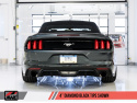 S550 Mustang EcoBoost Axle-back Exhaust - Touring Edition (Diamond Black Tips) AWE Tuning