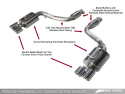 Panamera 2/4 970 Touring Edition Exhaust (2014+) - With Chrome Silver Tips AWE Tuning
