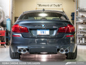 BMW F10 M5 Touring Edition Axle Back Exhaust, Chrome Silver Tips AWE Tuning