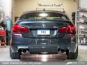 BMW F10 M5 Touring Edition Axle Back Exhaust, Diamond Black Tips AWE Tuning