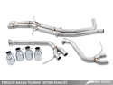 Porsche Macan Touring Edition Exhaust System - Diamond Black 102mm Tips AWE Tuning