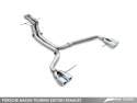 Porsche Macan Touring Edition Exhaust System - Diamond Black 102mm Tips AWE Tuning