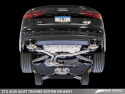 Audi C7.5 A6 3.0T Touring Edition Exhaust - Quad Outlet, Diamond Black Tips AWE Tuning