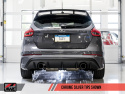 Ford Focus RS Track Edition Cat-back Exhaust - Chrome Silver Tips AWE Tuning