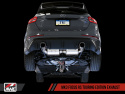 Ford Focus RS Touring Edition Cat-back Exhaust- Resonated - Chrome Silver Tips AWE Tuning