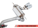 Ford Focus ST Touring Edition Cat-back Exhaust - Resonated - Chrome Silver Tips AWE Tuning