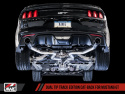 S550 Mustang GT 15-17 Cat-back Exhaust - Track Edition (Diamond Black Tips) AWE Tuning